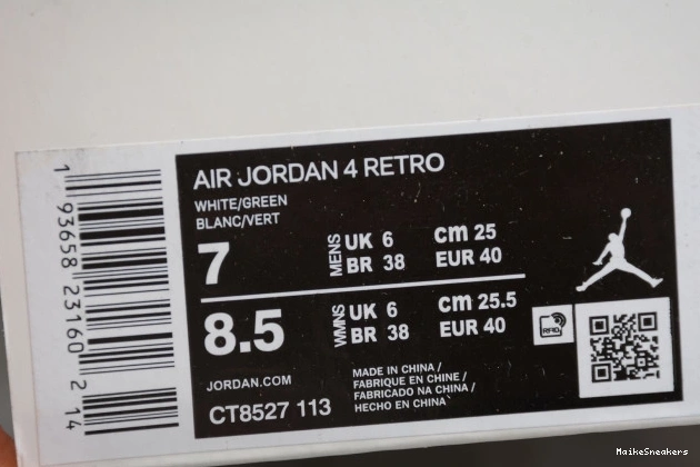 MaikeSneakers CT8527-113 Jordan Pine 4 Air Green 0629